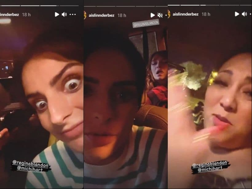 Aislinn Derbez balconeó a Regina Blandón y Michelle Rodríguez.