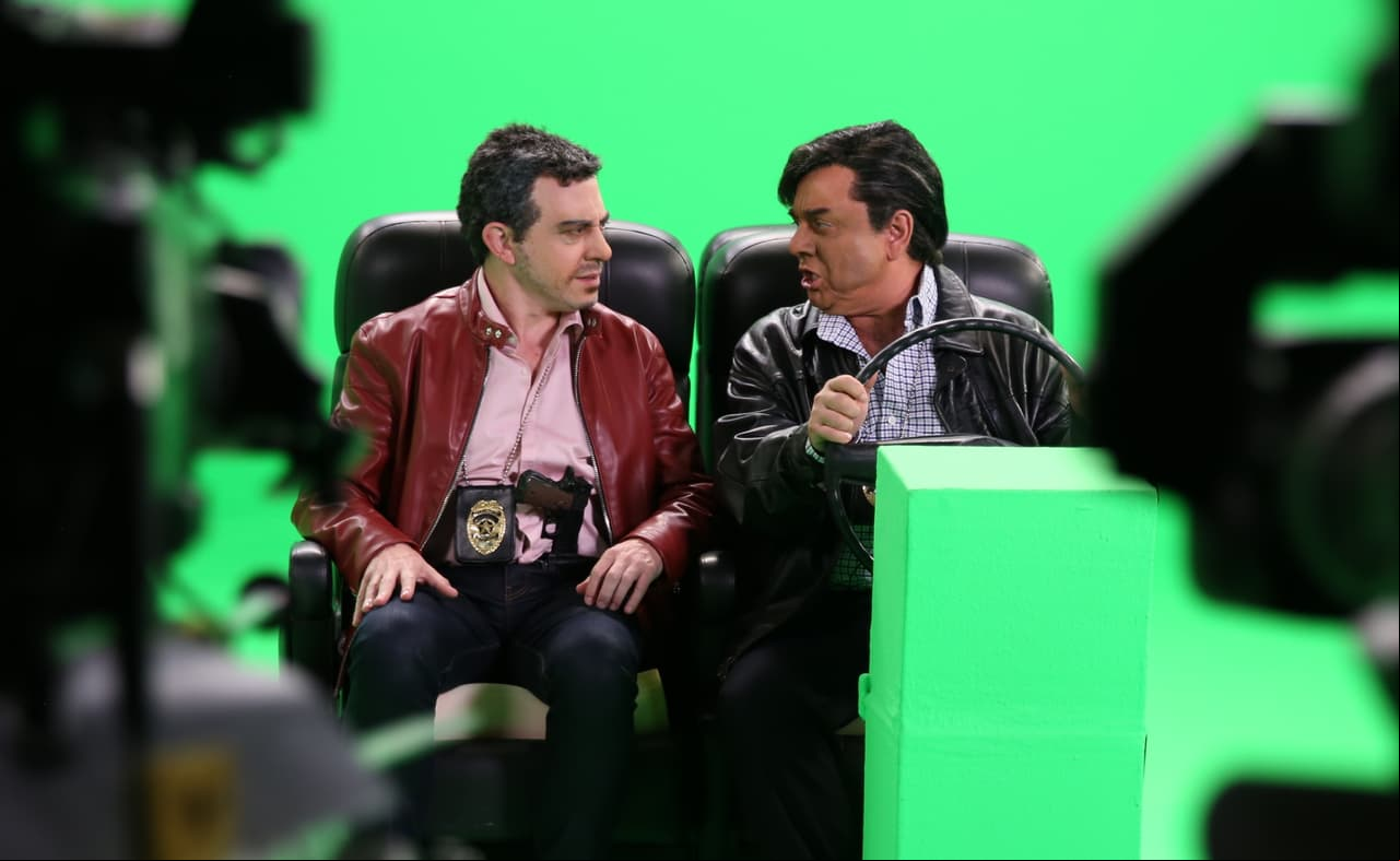 Así se ve con el green screen