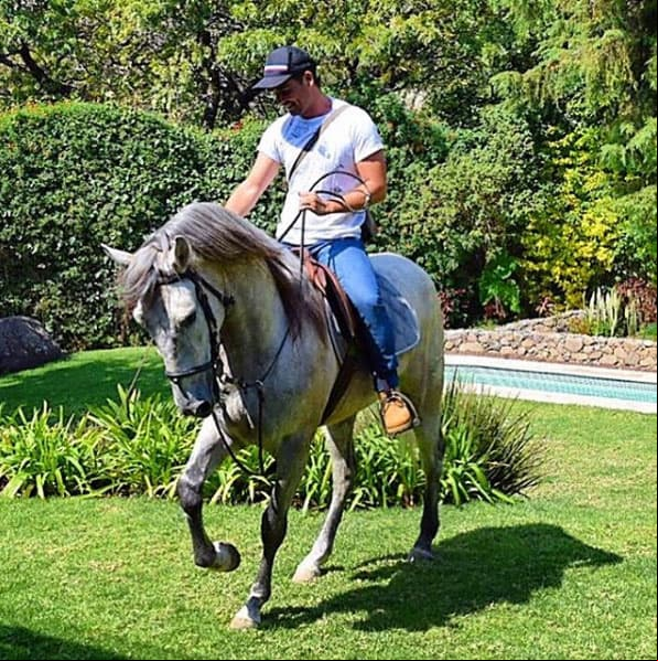 El hecho que haya llegado montado en un caballo a su boda con Yuridia es que uno de sus hobbies es cabalgar, además que disfruta viajar.