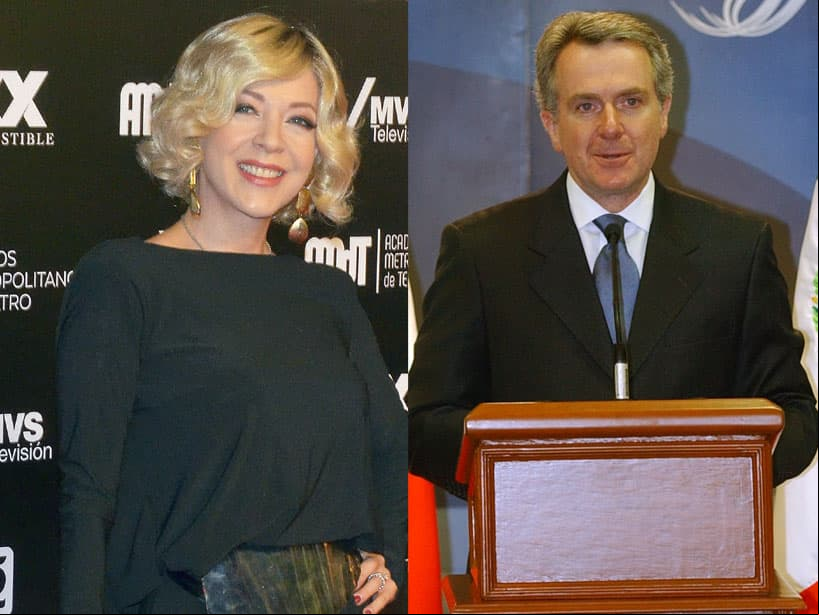 Edith González y Santiago Creel. Durante mucho tiempo la actriz mantuvo en secreto la identidad del padre de su hija Constanza, hasta que finalmente reveló que se trataba del político.
