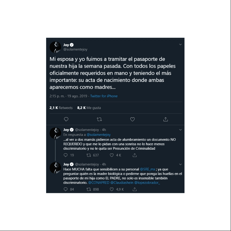 Su denuncia tuvo eco entre sus seguidores, aunque los detractores también se hicieron presentes.