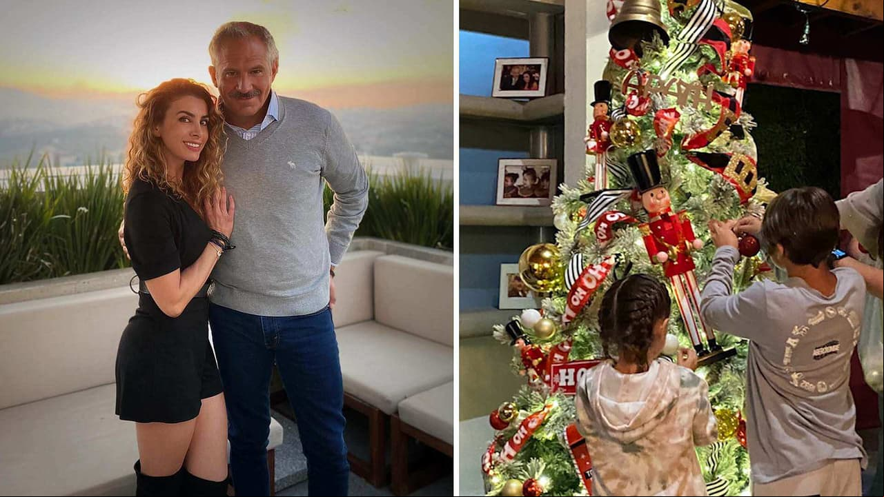 Arath de la Torre muestra su espectacular árbol de Navidad, del buzón de Santa a campanas gigantes