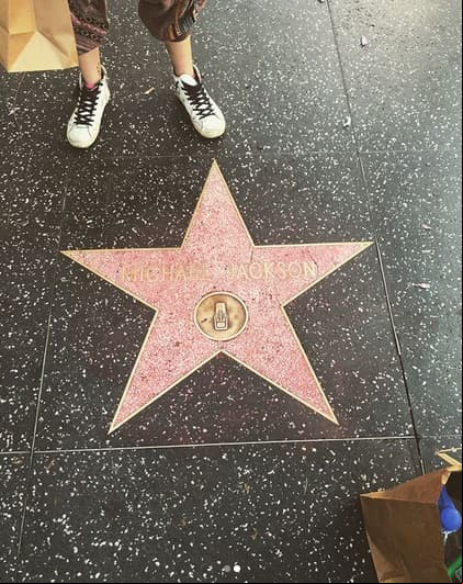 La estrella de Michael Jackson en Hollywood quedó reluciente luego de que su hija la limpiara