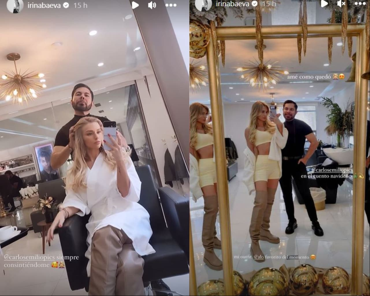 Irina Baeva presume cambio de look.