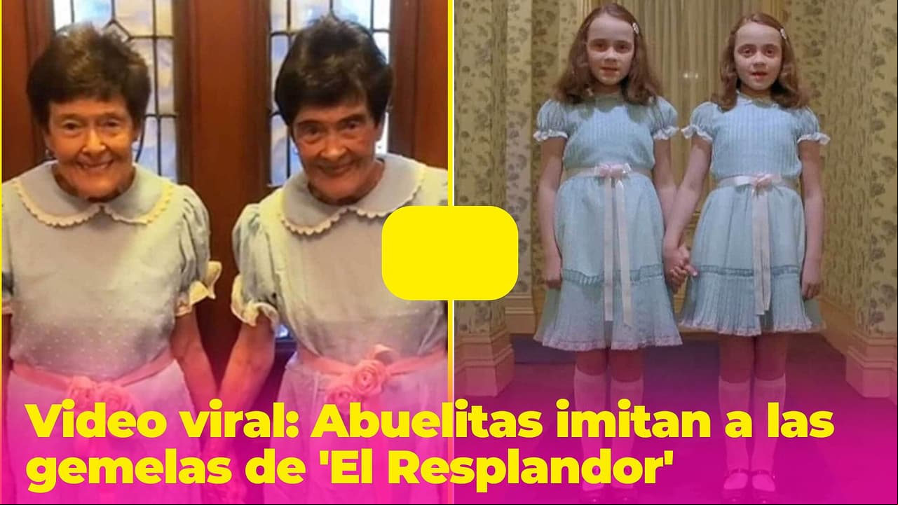 Abuelitas imitan a las gemelas de 'El Resplandor' y el Internet no sabe si asustarte o amarlas