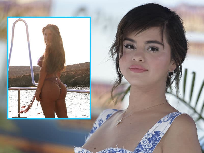 Doble de Selena Gomez presume prominente trasero y paraliza Internet