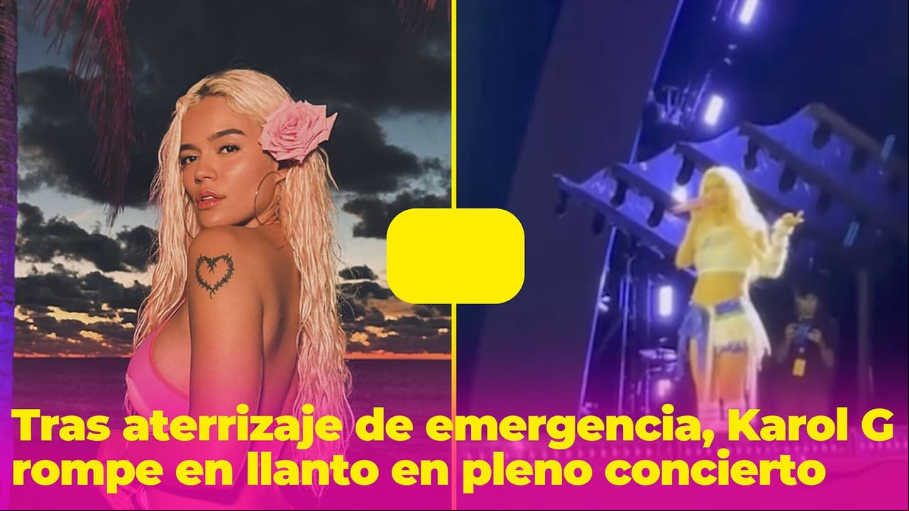 Karol G llora en pleno concierto por problemas técnicos: "No me voy a dejar"