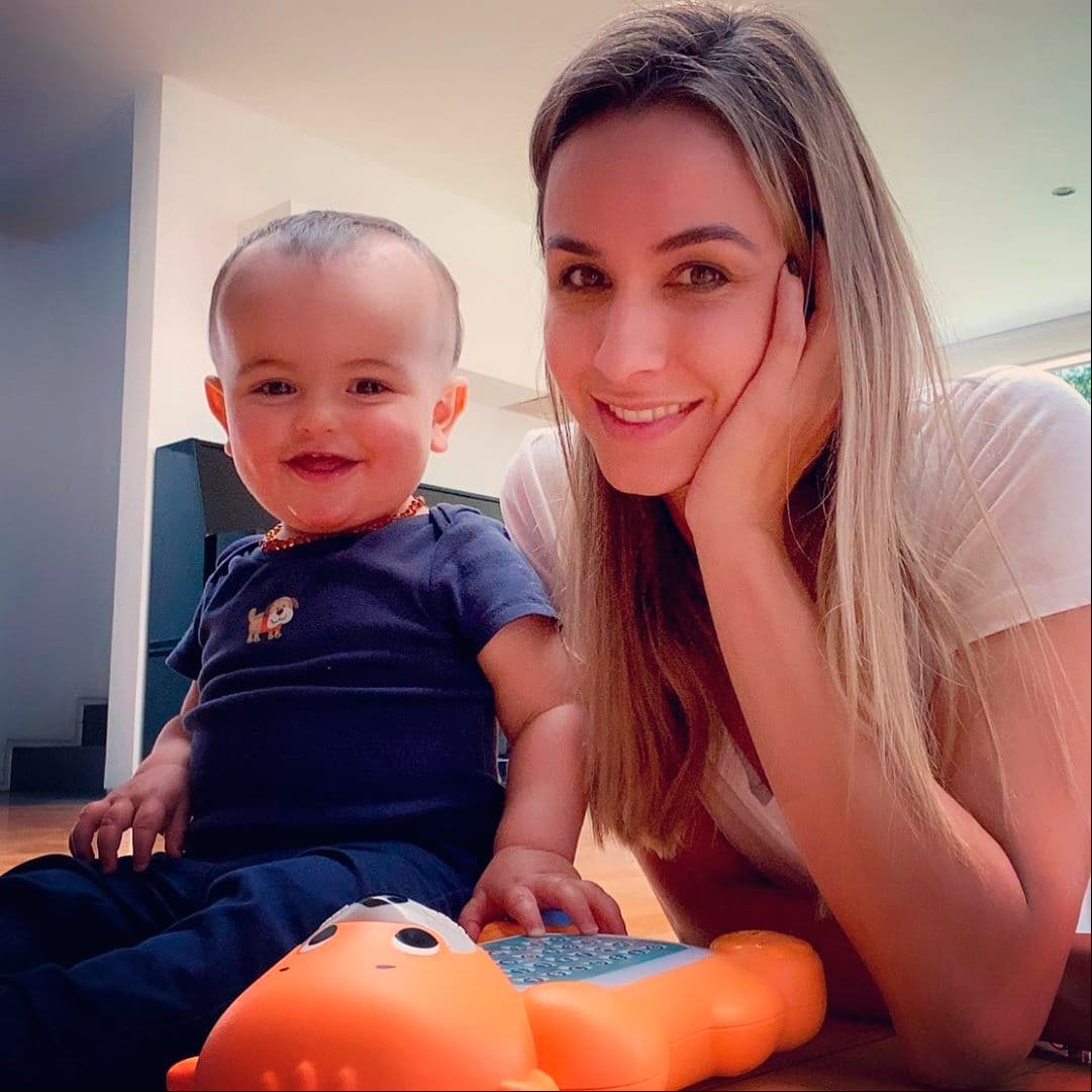 El próximo 24 de abril, Rocco, el hijo de Odalys Ramírez y Patricio Borghetti, cumplirá su primer año.