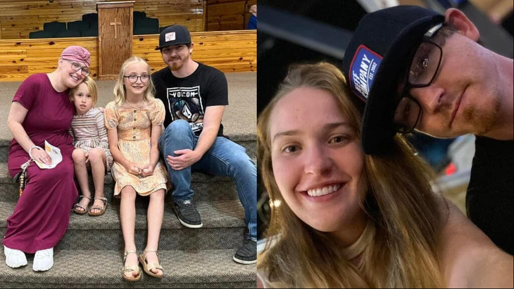 Anna Cardwell, la hija mayor de 'Mama June', tenía dos hijas. En la imagen de la izquierda aparece junto a ellas y con su ahora viudo, Eldridge Toney.
