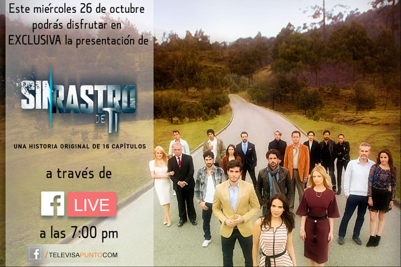 No te pierdas la presentación a prensa de Sin Rastro de Ti