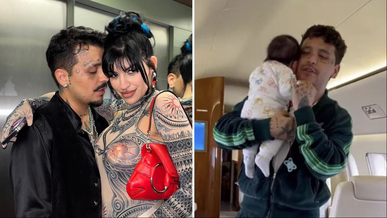 Nodal publica fotos de su hijita Inti, que es igual a él, pero Cazzu nota lo que pocos