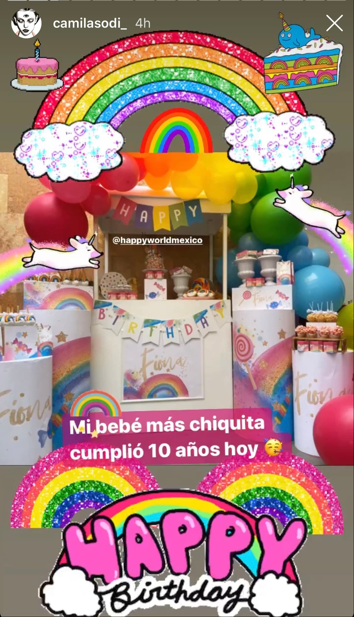 A pesar de la pandemia que se vive actualmente, Sodi no perdió la oportunidad de celebrar los 10 años de su hija con una colorida fiesta temática llena de globos y deliciosos aperitivos. A continuación, te mostramos las imágenes.