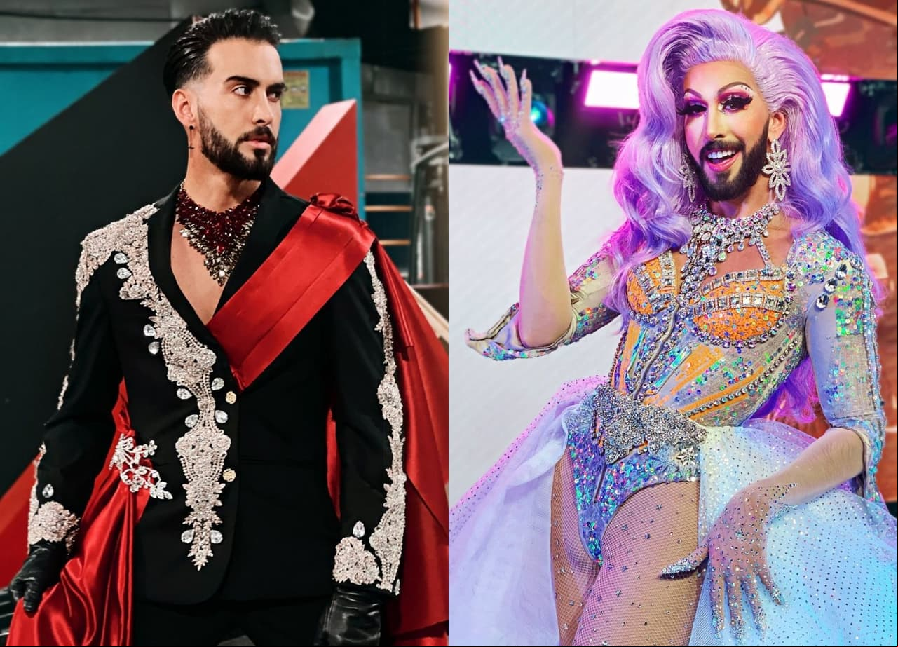 Roberto Carlo se convierte en drag y agradece a Erika Zaba por prestarle vestuario de OV7: "Icónico"