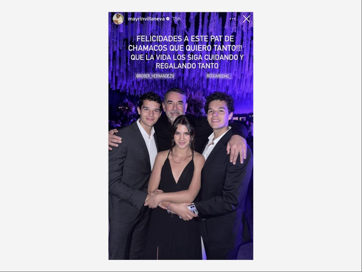Así felicitó Mayrín Villanueva a los gemelos de Itatí Cantoral y Eduardo Santamarina.