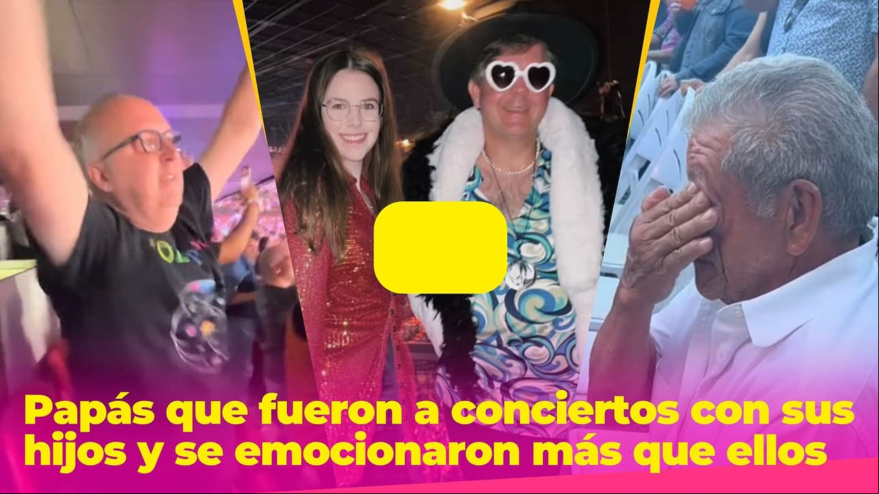 Estos papás acompañaron a sus hijos a conciertos y se emocionaron más que ellos: el Internet los ama
