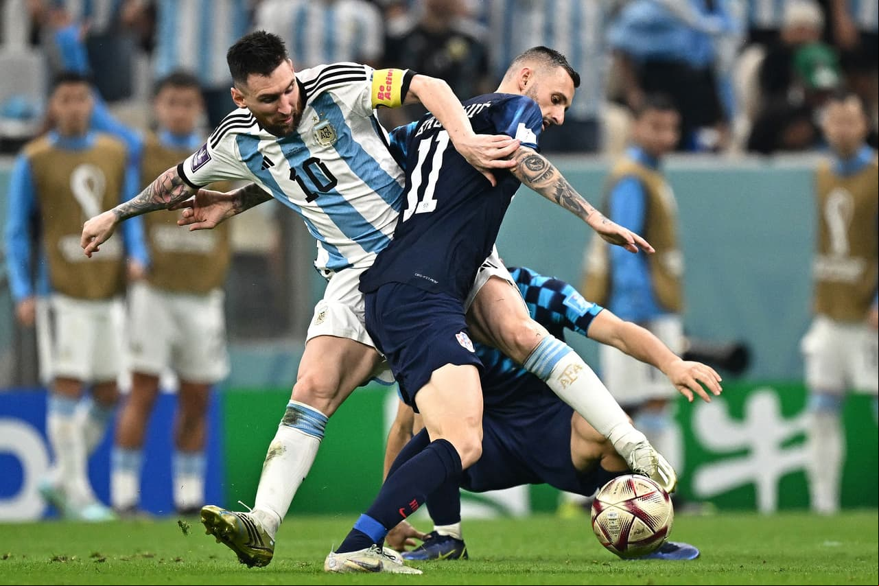Durante el segundo tiempo Lionel Messi firmó un extraordinario partido contra Croacia.