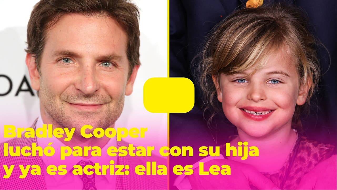 Lea, la hija de Bradley Cooper, lo alejó de los vicios: a los 6 años ya es actriz