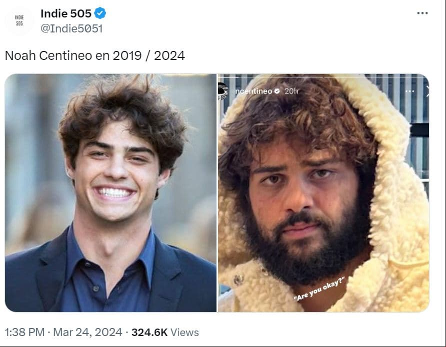 Noah Centineo, comparativo