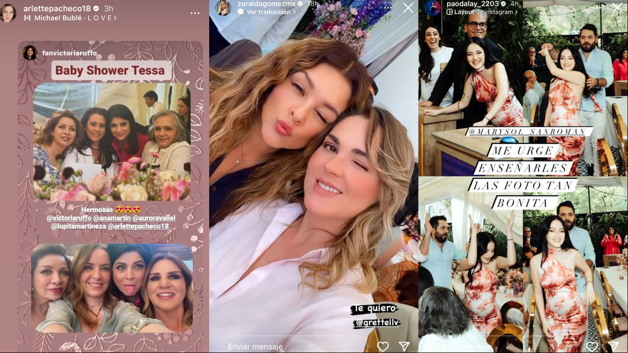 Hubo varias famosas invitadas al 'baby shower', como Zoraida Gómez, Ana Martin y Grettell Valdez.