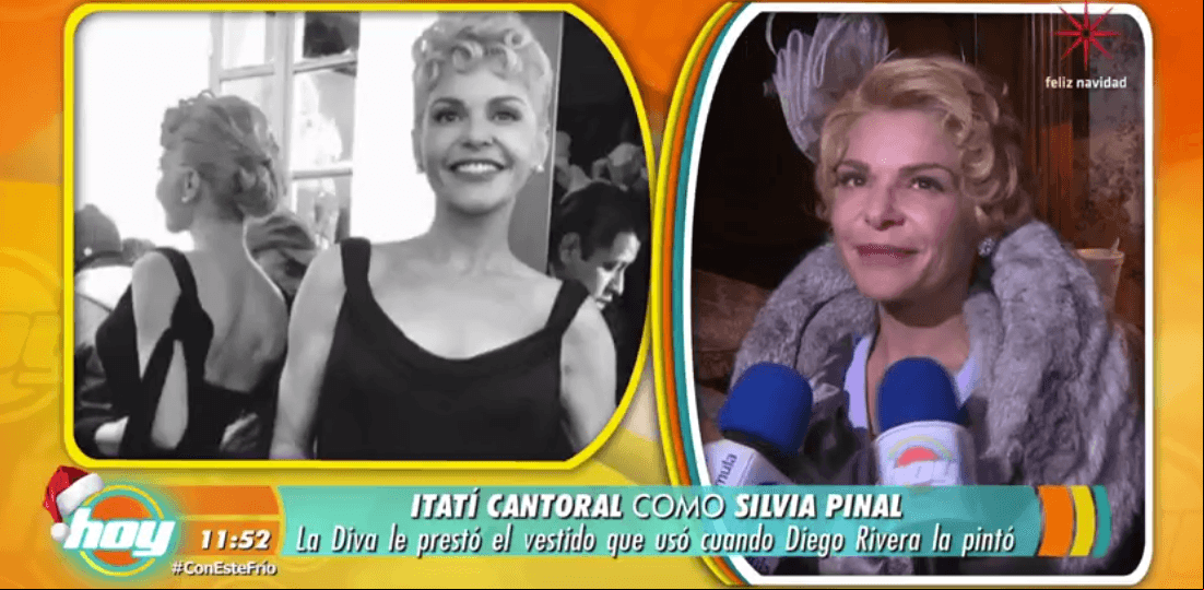 Itatí Cantoral arranca grabaciones al estilo de Silvia Pinal