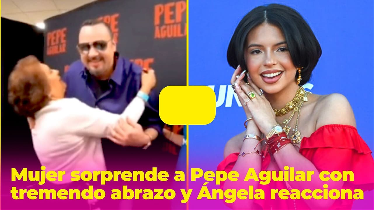 “¡Mi amor!”: una mujer sorprende a Pepe Aguilar con tremendo abrazo y Ángela reacciona