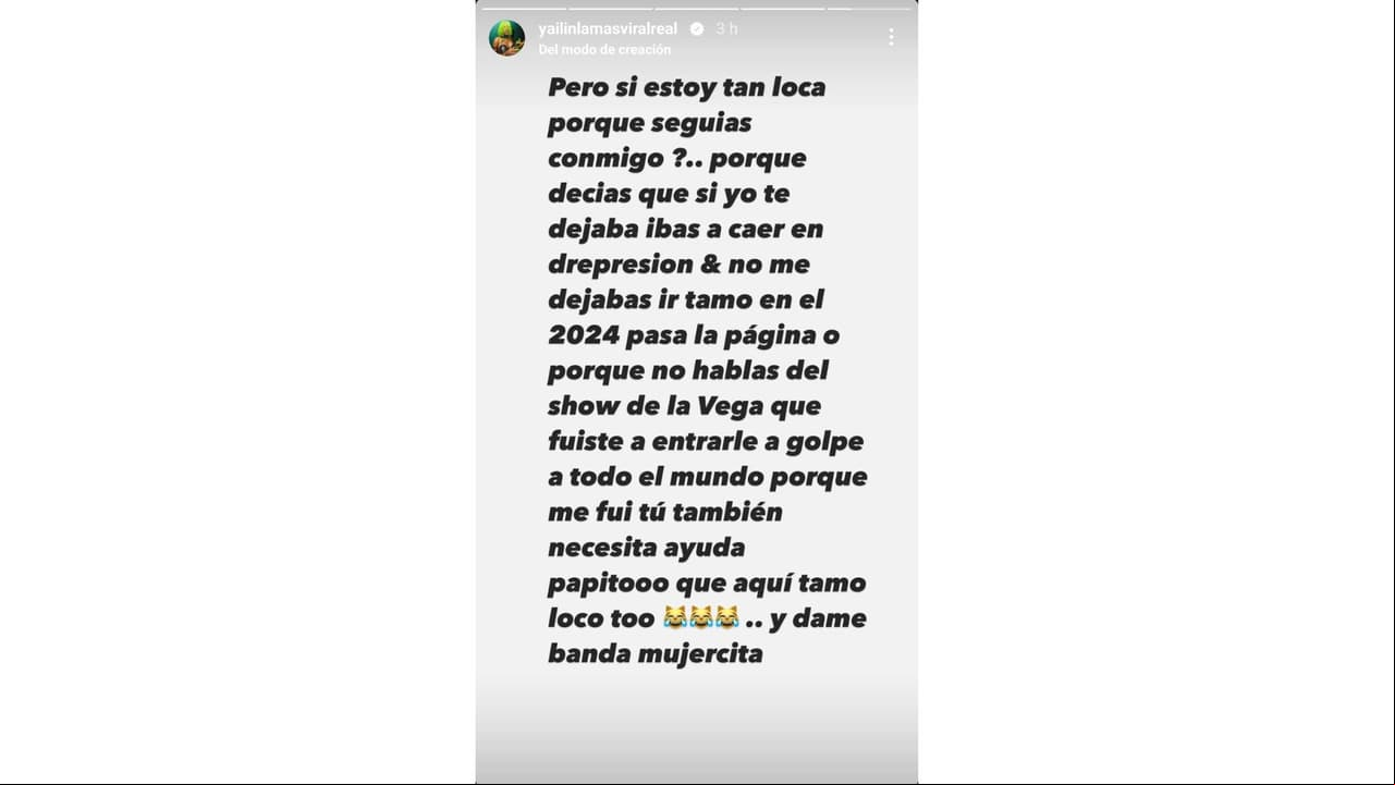 Yailin lanzó un mensaje para Tekashi tras el fin de su relación.