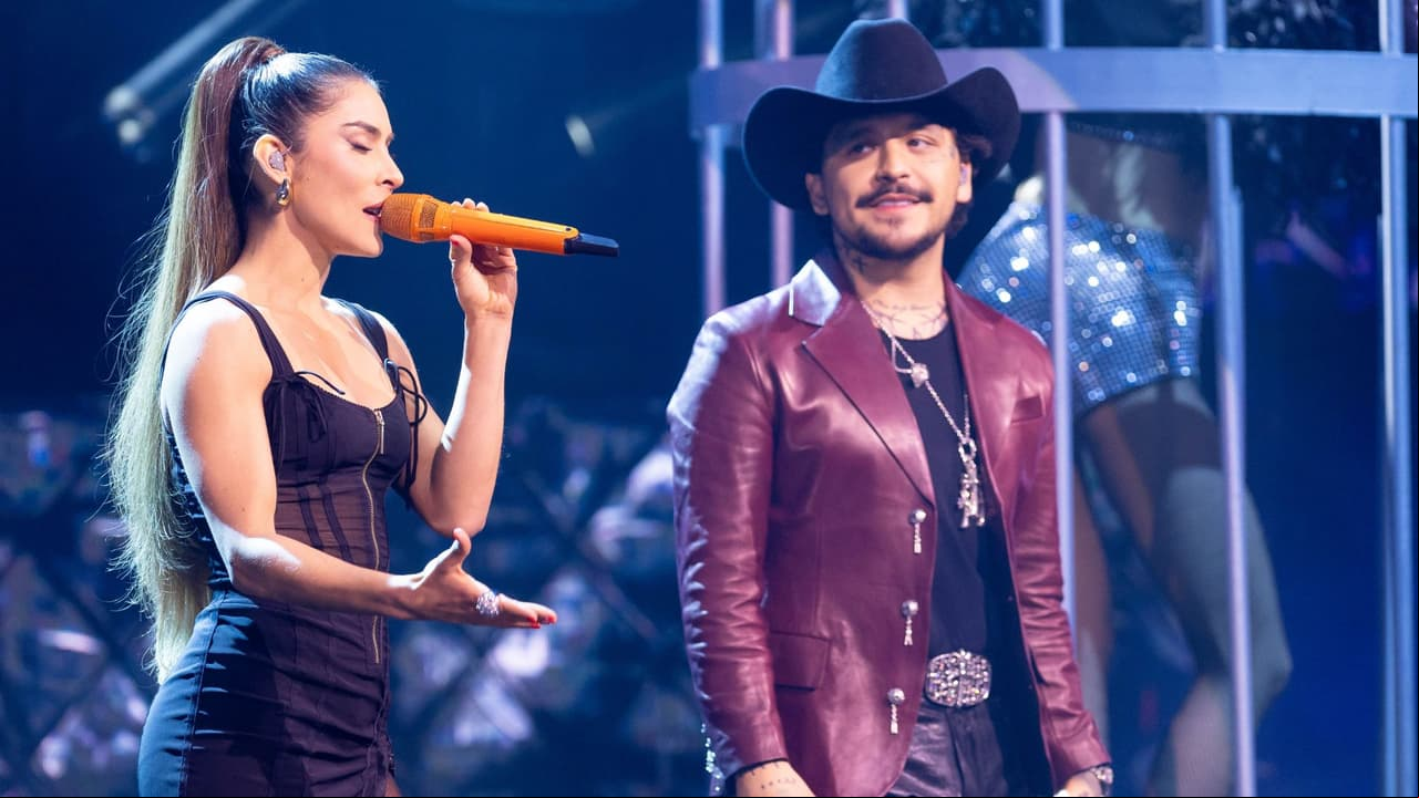 María León y Christian Nodal hacen una mágica dupla en 'Juego de Voces 2025'