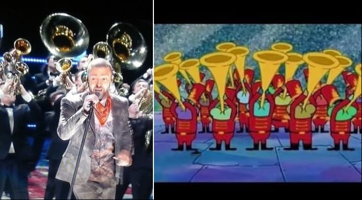 Dicen que Justin Timberlqke se inspiró en el show de Bob Esponja.