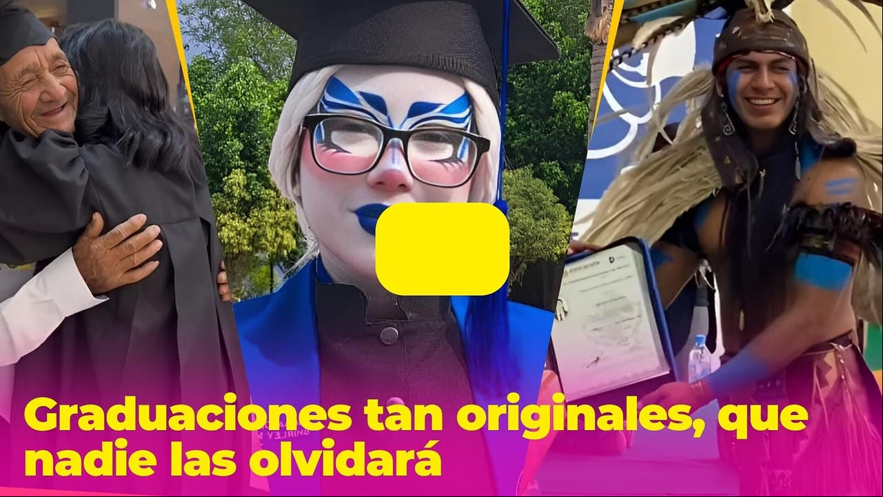 Graduaciones tan originales, que nadie las olvidará: un joven usó un traje prehispánico
