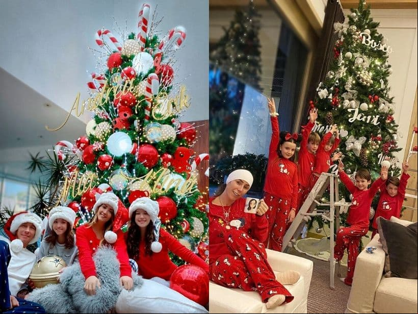 El espíritu decembrino se ha colado a las casas de algunos famosos que ya han presumido los impresionantes árboles de Navidad que colocaron en sus hogares