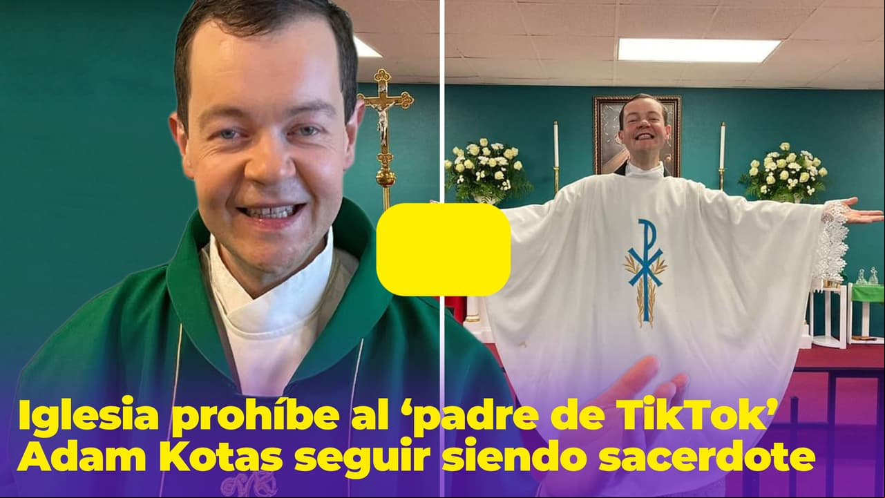 Iglesia Católica prohíbe al ‘padre de TikTok’ Adam Kotas seguir siendo sacerdote tras polémica