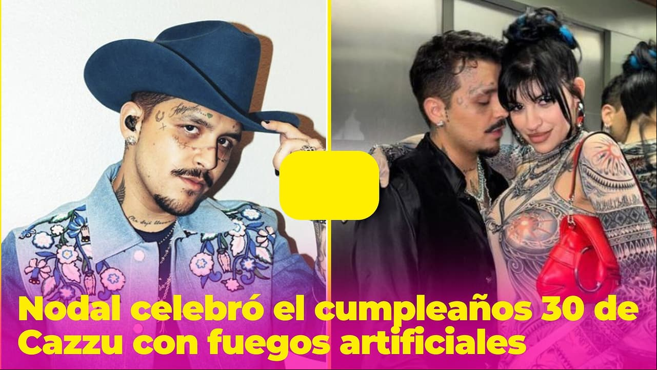 Nodal consintió a Cazzu a lo grande en su cumpleaños 30: los fuegos artificiales fueron solo el inicio