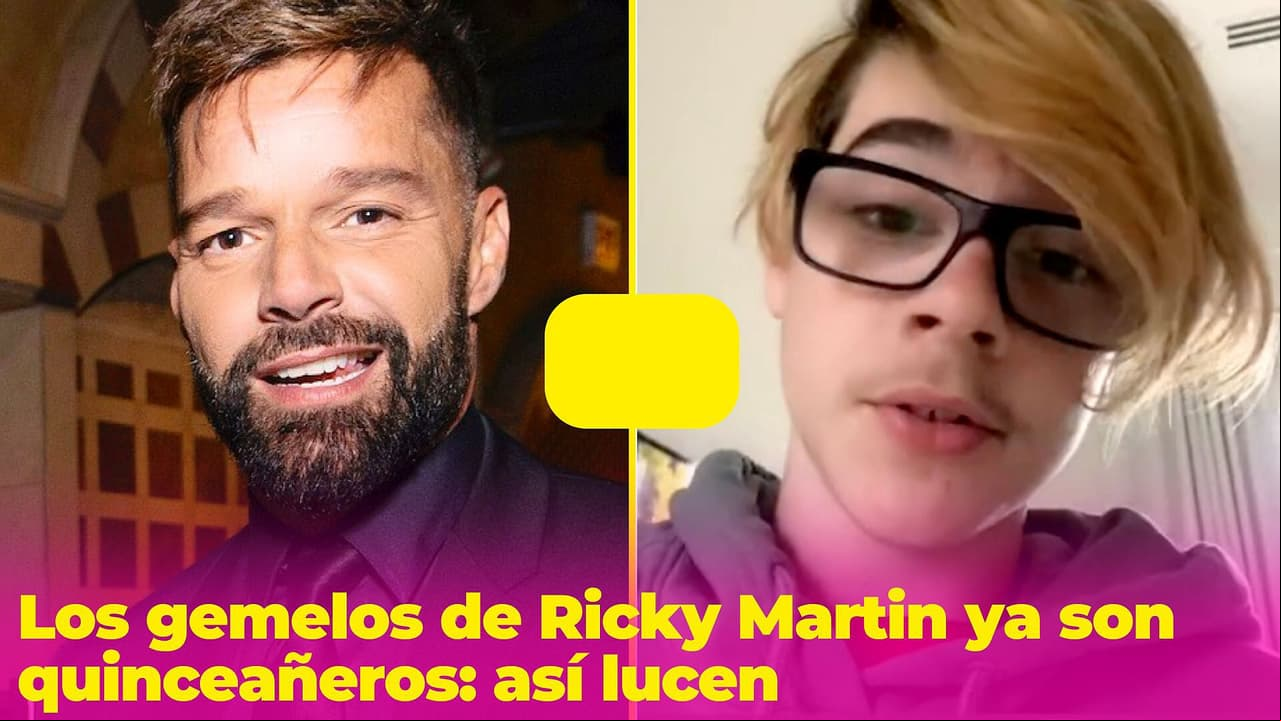 Los mellizos de Ricky Martin sorprenden con lo grandes que están: ya son quinceañeros