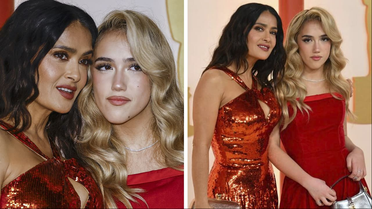 Valentina Paloma usó un vestido 'reciclado' de Salma Hayek 26 años después: lo lució en los Oscar 2023