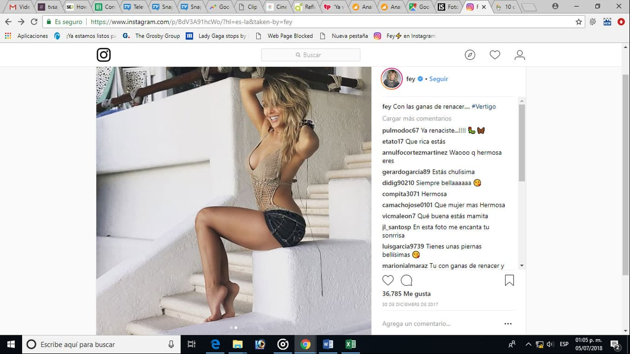 Sexys fotos de Fey provocan miles de likes