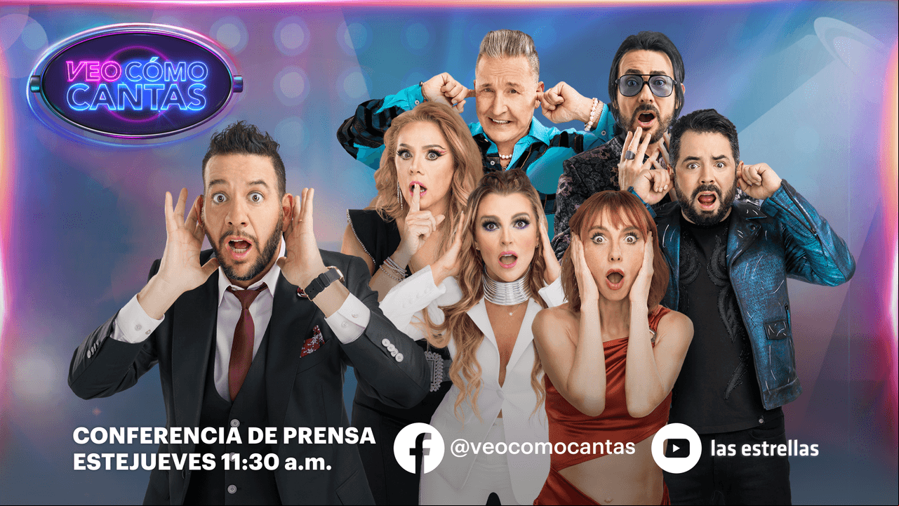 Mira en vivo la presentación de Veo Cómo Cantas a la prensa