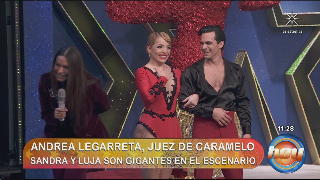 Luja deja encantada a Andrea Legarreta en Las Estrellas Bailan en Hoy