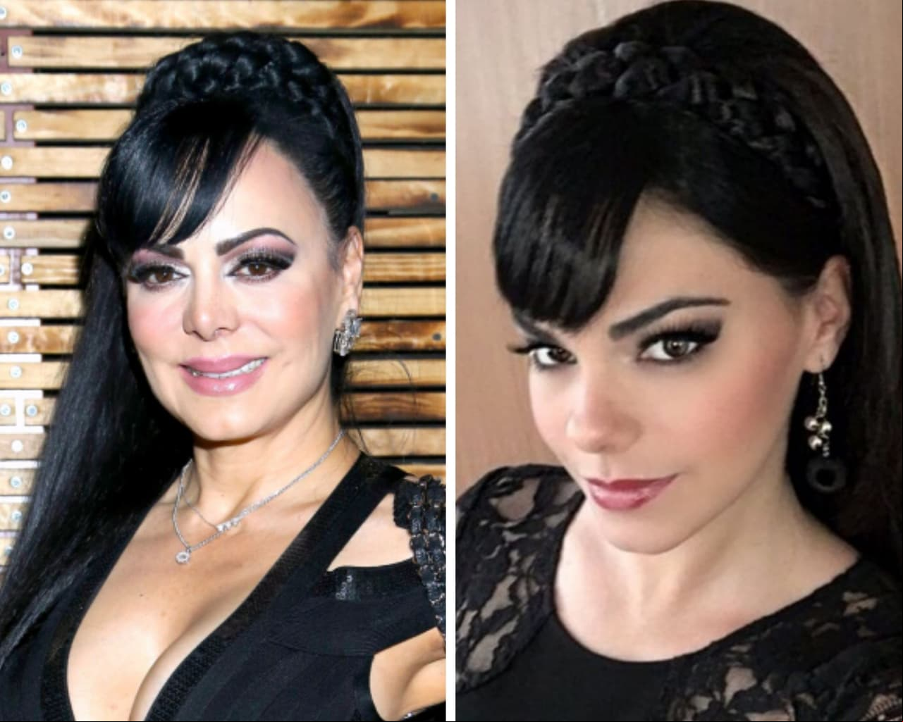 Maribel Guardia y Livia Brito son algunas de las celebridades que tienen facciones muy similares.