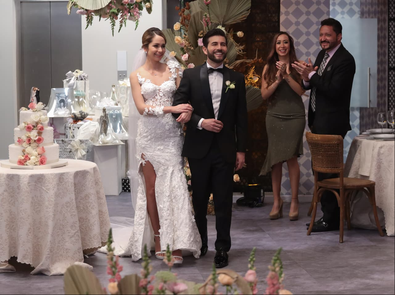 En fotos: Lo que no se vio en la boda de Cony y Mariano de 'Qué le pasa a mi familia?'