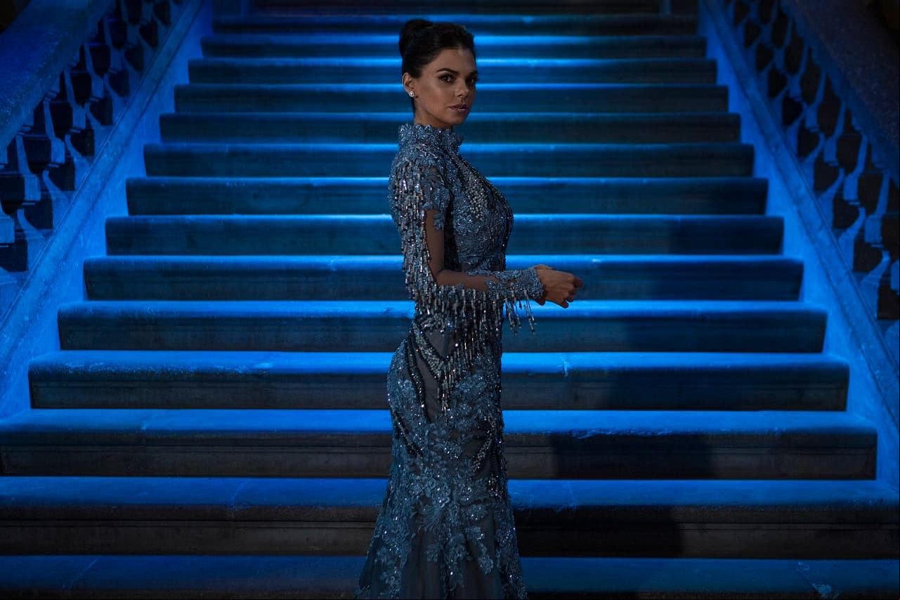 Livia Brito lució un vestido del diseñador Federico Figueroa.