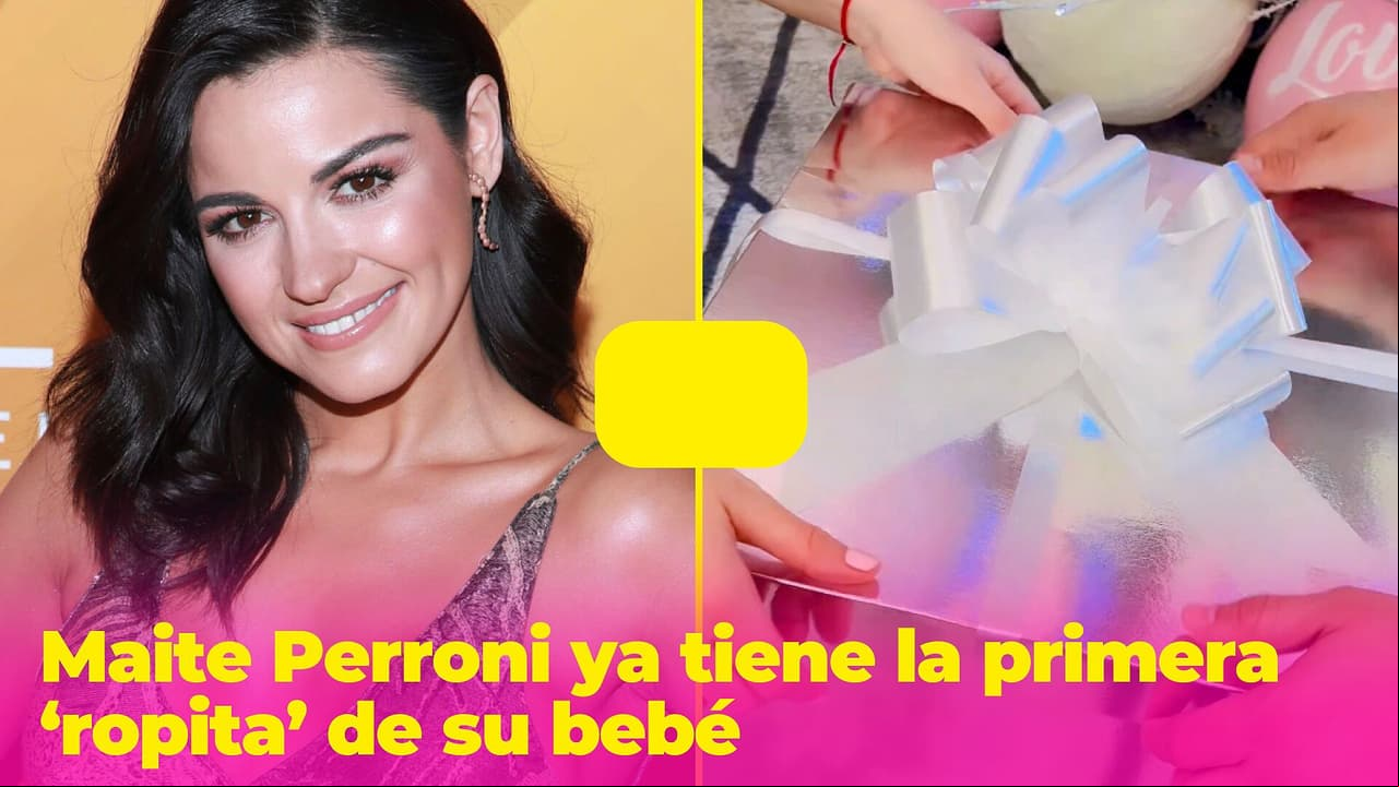Maite Perroni ya tiene la primera ‘ropita’ de su bebé: así fue el emotivo momento
