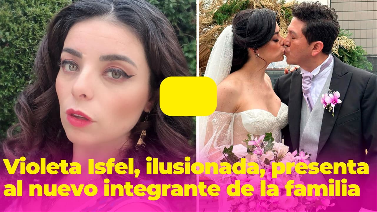 Tras vivir boda de ensueño, Violeta Isfel y su esposo presentan al nuevo integrante de la familia