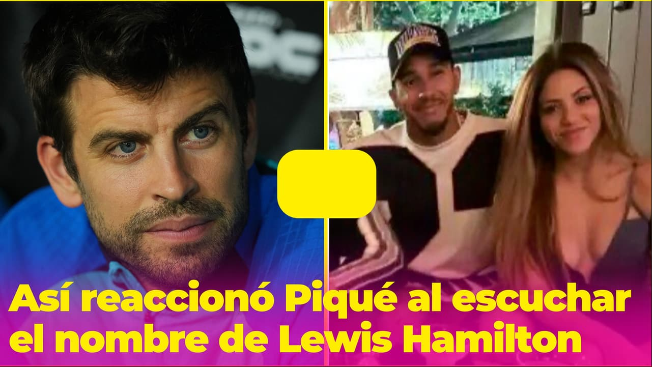 La reacción de Piqué cuando le mencionan a Lewis Hamilton: su cara lo dice todo