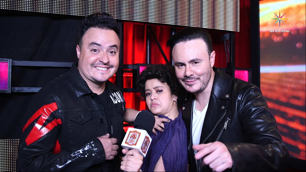 Rio Roma en el backstage de Pequeños Gigantes