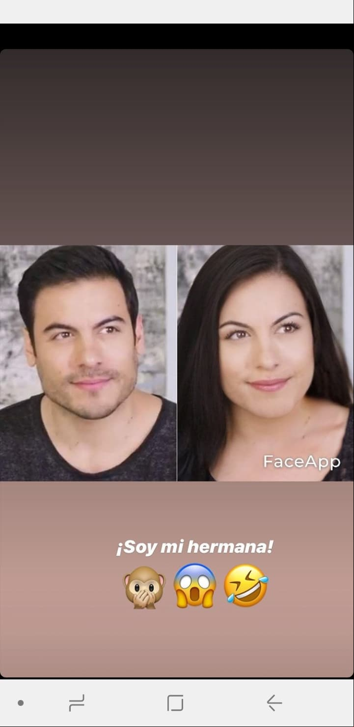 Carlos Rivera dejó con la boca abierta a sus fans, ya que mientras aseguraba que lucía como su hermana, otros indicaron que tenía un gran parecido con Angélica Vale.