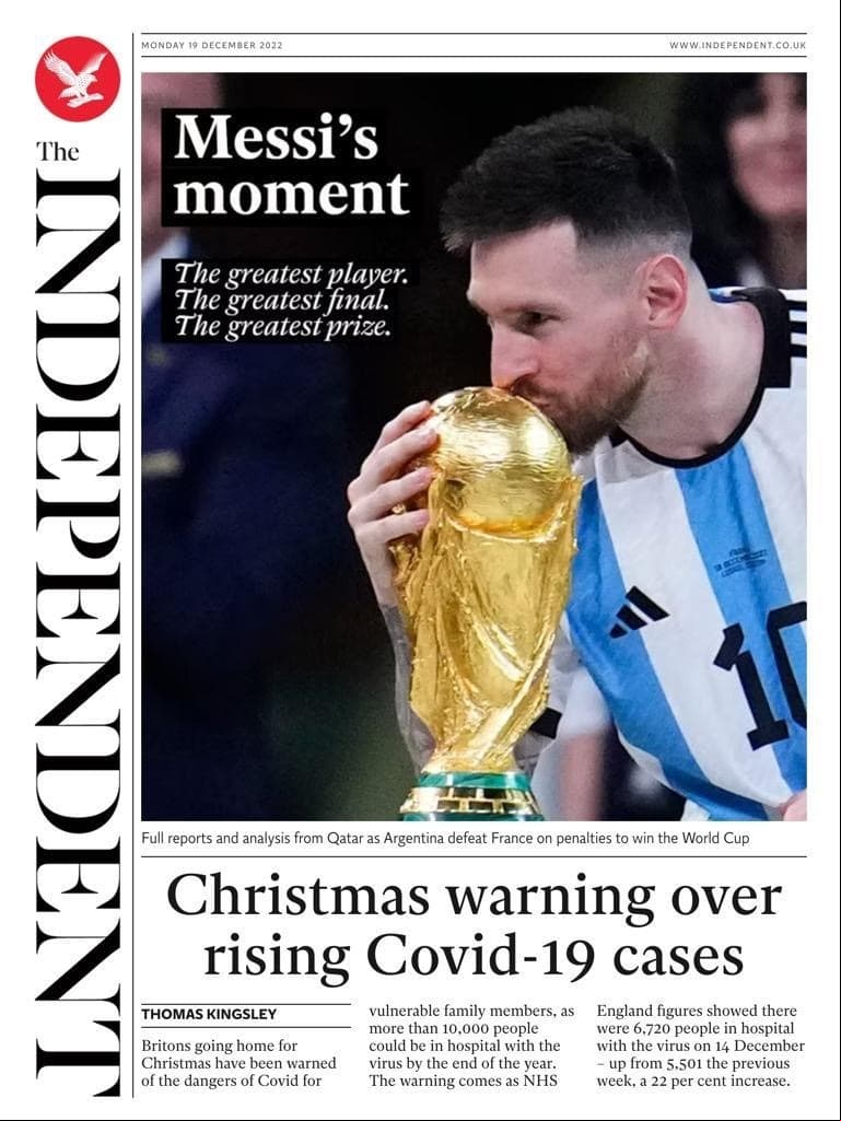Las portadas de Argentina campeón en Qatar 2022