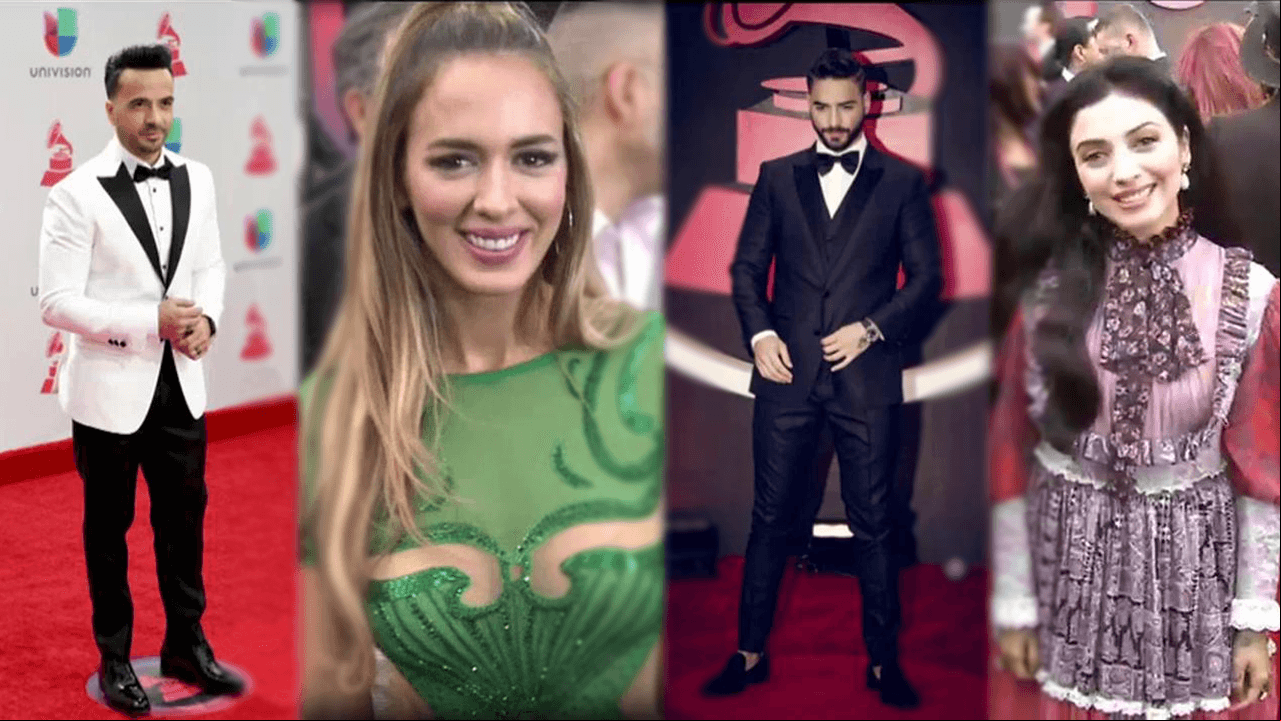 La especialista en moda Fiorella Antonella Alberti opina de los atuendos que utilizarón los famosos en los Latin Grammy ¿Cuál te gusta más?