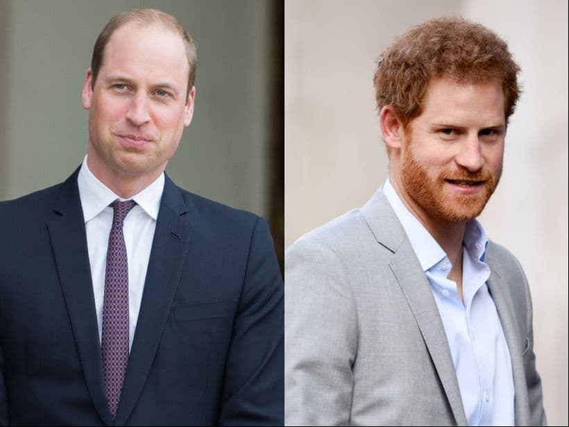 El príncipe Guillermo, duque de Cambridge, y su hermano, el prícipe Harry, duque de Sussex.