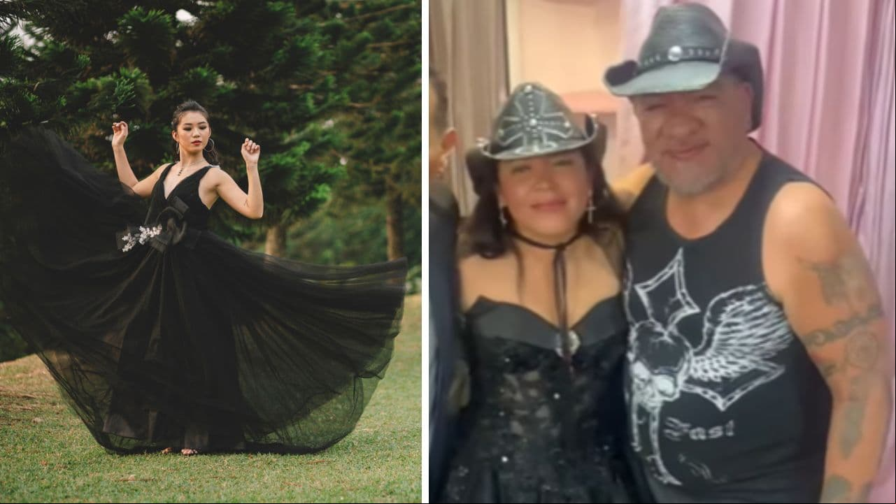 ¿Qué significa casarse con vestido negro como la novia de Carlos Trejo?