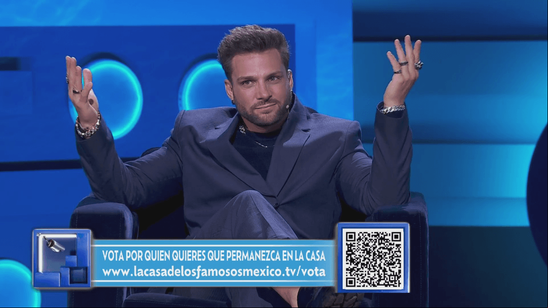 Nicola durante la gala de salvación de 'La Casa de los Famosos México'